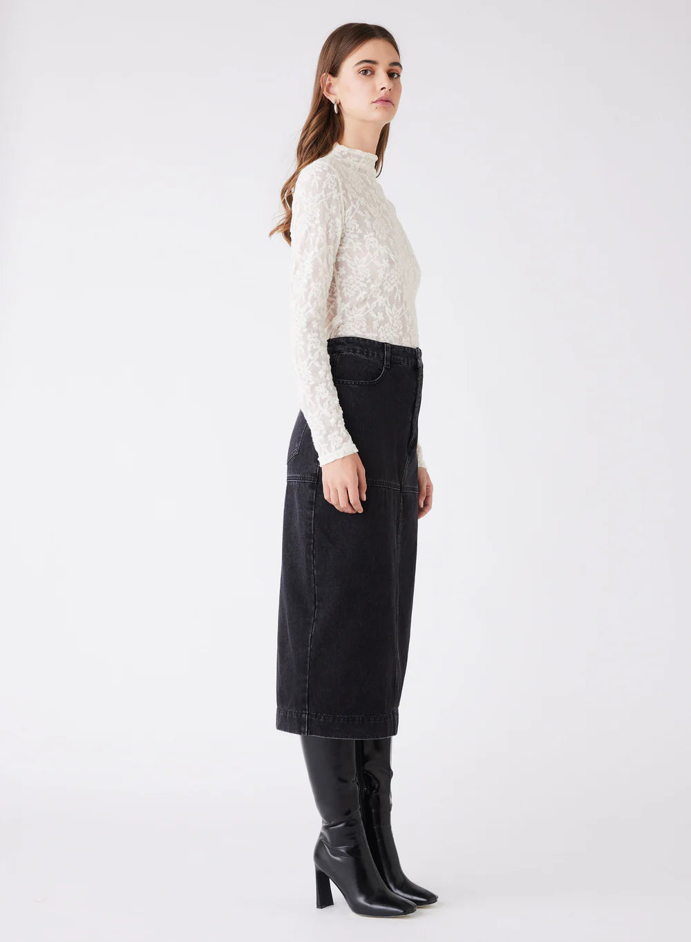 Esmaee Dynamite Denim Skirt