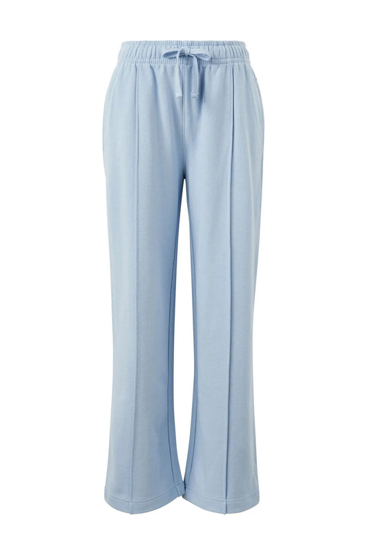 Ceres Life Gracie Pintuck Tracksuit Pants in Chalk Blue