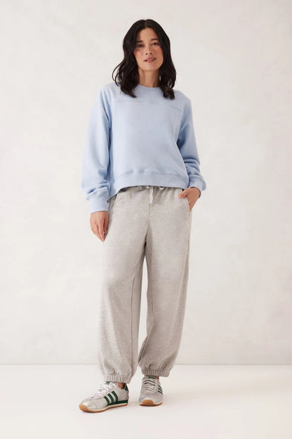 Ceres Life Seamed Fleece Top - Chalk Blue