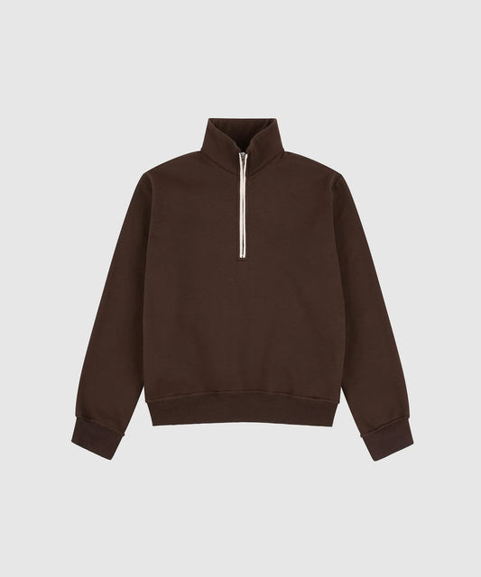 Holiday Shop Contrast Half Zip Sweat