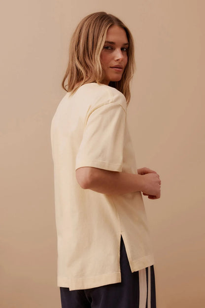 Ceres Life Stevie Slouchy Tee in Sunny Yellow