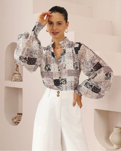 Raylene Blouse - in neutral