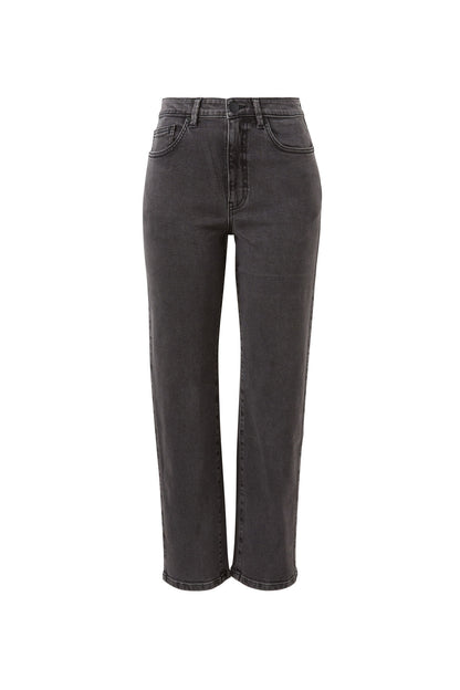 Ceres Life Blake Straight Leg Jeans in washed black