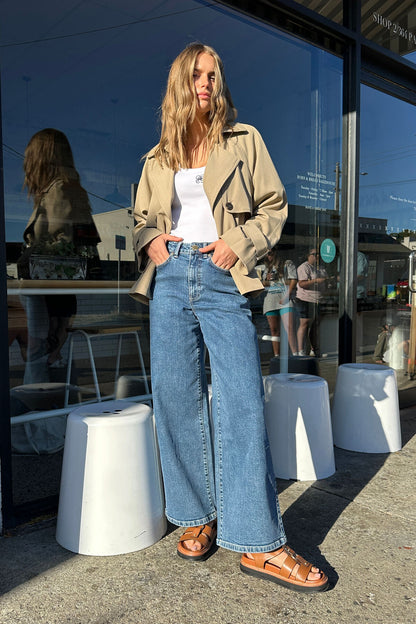 Ceres Life Core Wide Leg Jean (Evie) in Fresh Indigo
