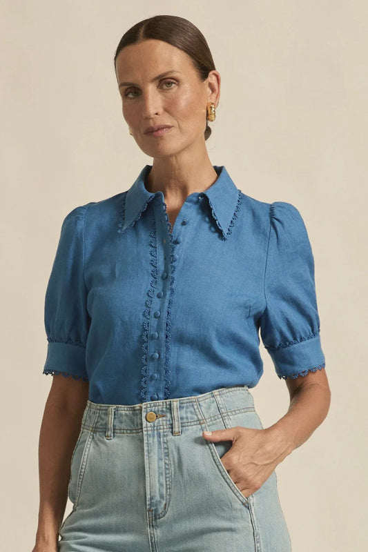 Zoe Kratzmann Tether Top in Shoreline