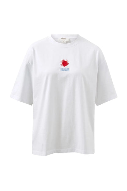 Ceres Life Tully Boyfriend Tee Horizon Embroidery