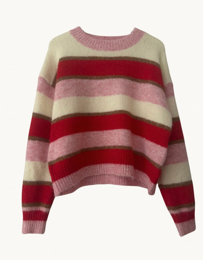 Lizzi Sweater in Red Stripe by Little Lies