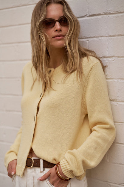 Ceres Life Nelly Long Sleeve Cardigan in Fiery Red (Copy)