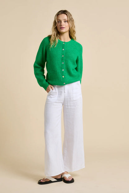 Little Lies Olivia Cardigan in Green
