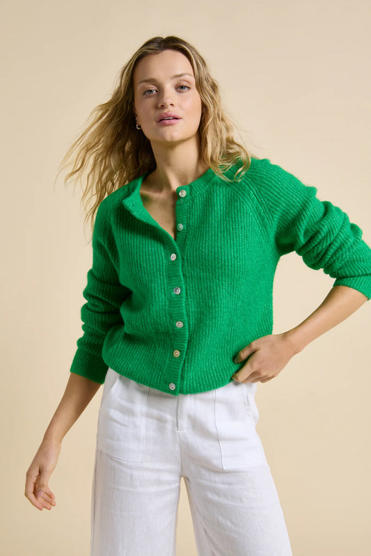 Little Lies Olivia Cardigan in Green