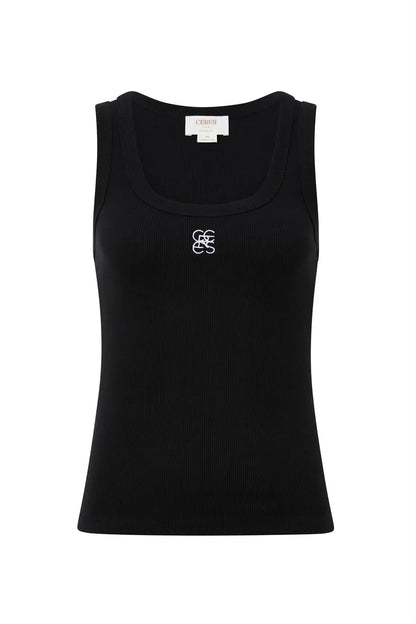 Ceres Life  Logo Contour Rib Scoop Tank