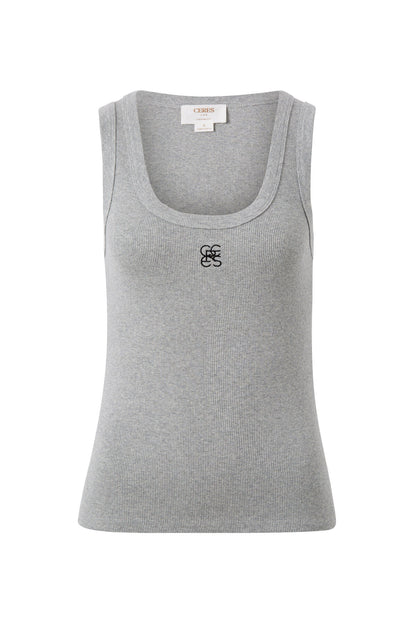 Ceres Life  Logo Contour Rib Scoop Tank