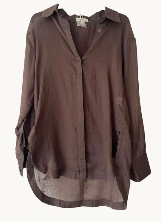 Celine Shirt in Chocolate