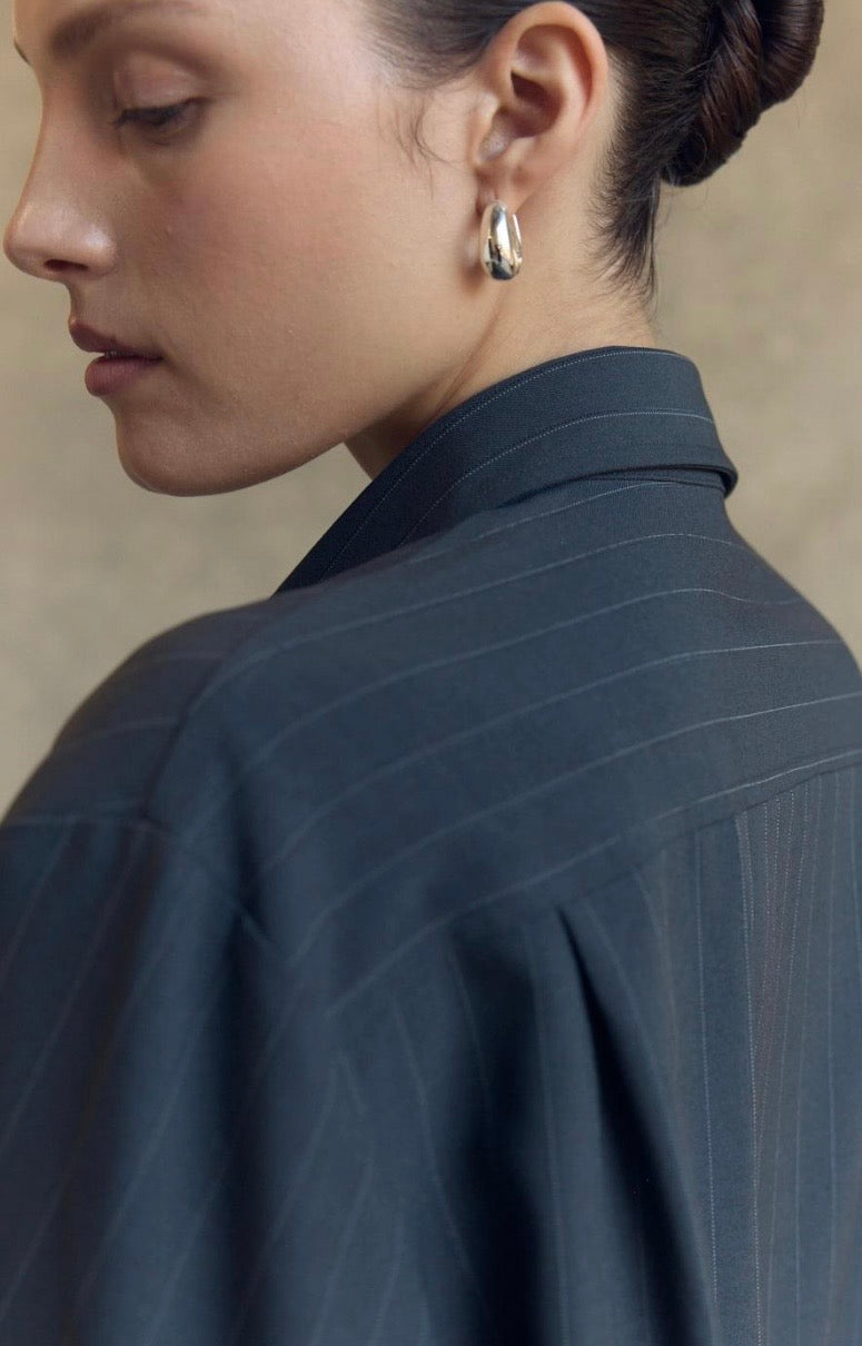Penelope Tie Bomber Shirt