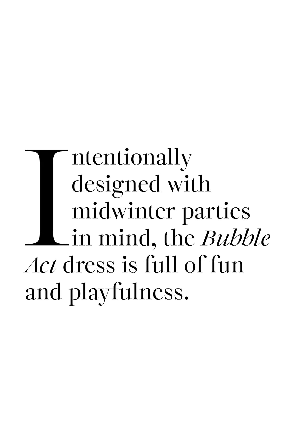 Coop Bubble Act Dress