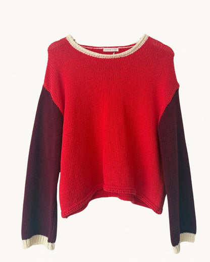 Suzie Knit in Red/Maroon