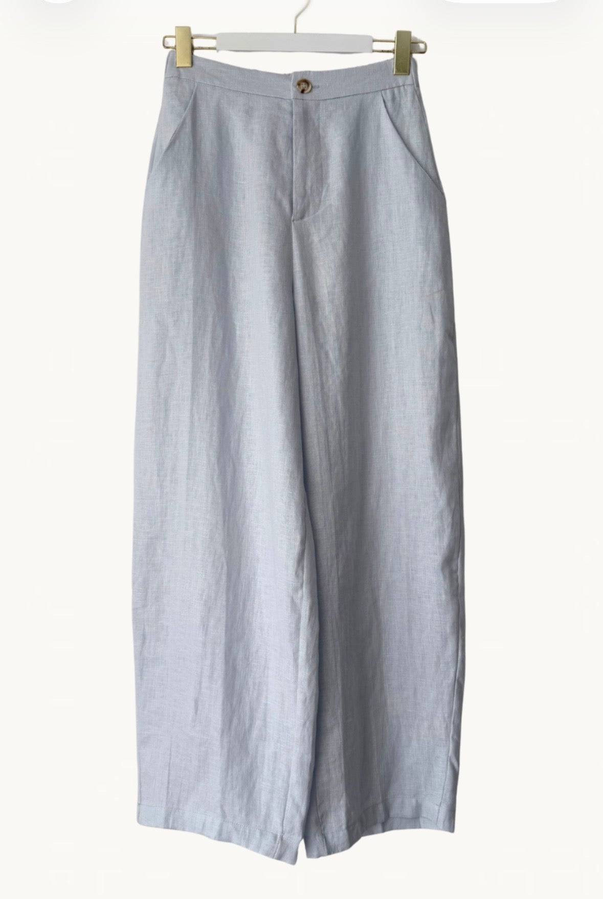 Barrel Leg Linen Pants