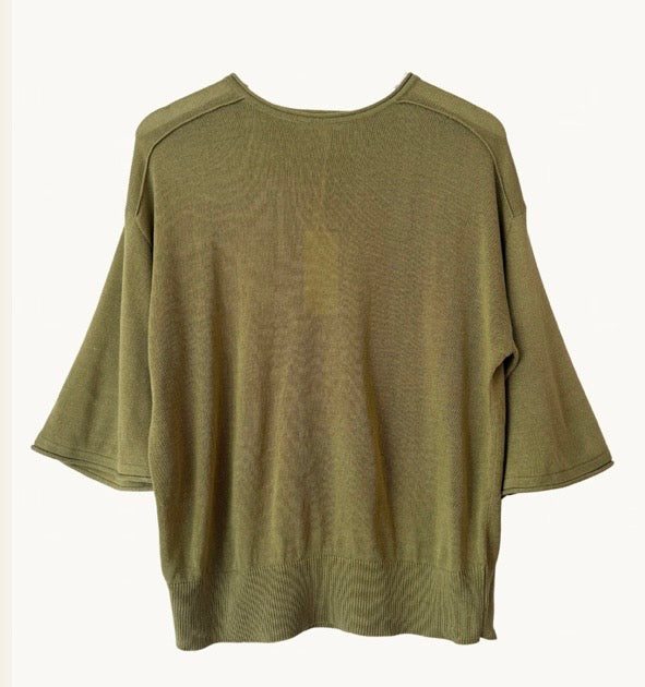 Cassie Knit Top in Olive
