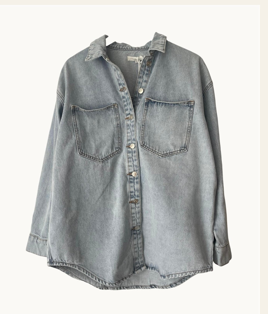 Little Lies Roxie Denim Shacket