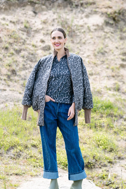 Boom Reversible Jacket in Leopard