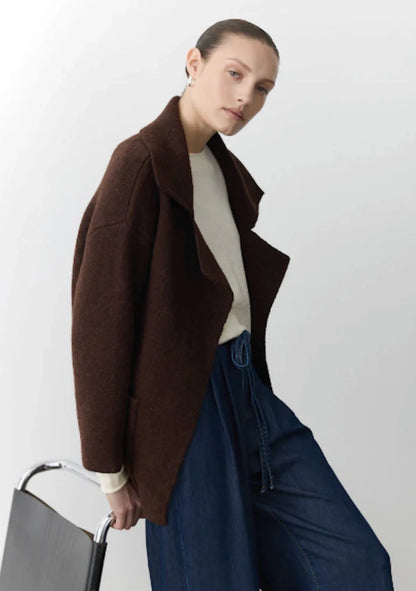 Mahalia Coatigan in Chocolate Brown