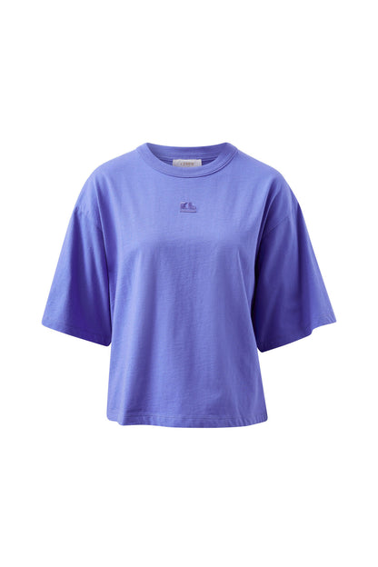 Phoebe Premium Tee in Vintage Blue