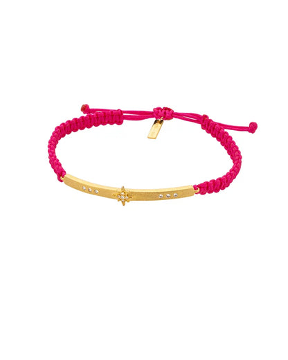 Fuschia Diwali Link Bracelet