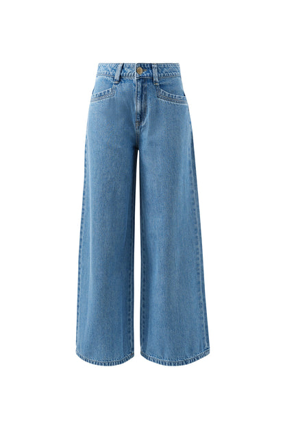 Reese Wide Leg Jeans in Vintage Blue