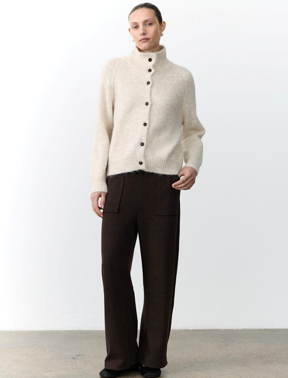 Little Lies Sidney Button Up - Oatmeal