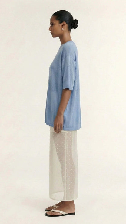 Orla Oversized Round Neck Oversized Knit Tee