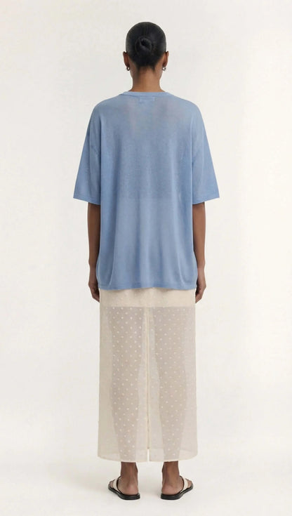 Orla Oversized Round Neck Oversized Knit Tee