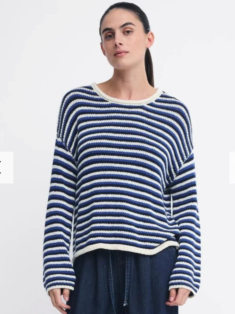 Suzie Stripe Knit in Blue Stripe
