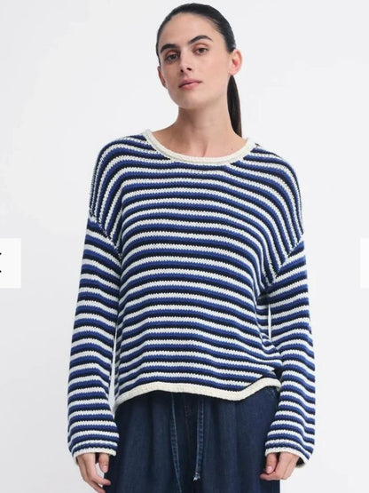 Suzie Stripe Knit in Blue Stripe