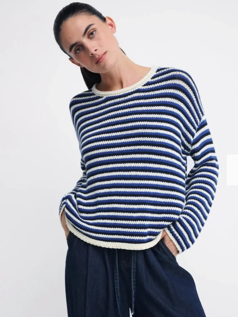 Suzie Stripe Knit in Blue Stripe