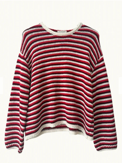 Suzie Stripe Knit in Red