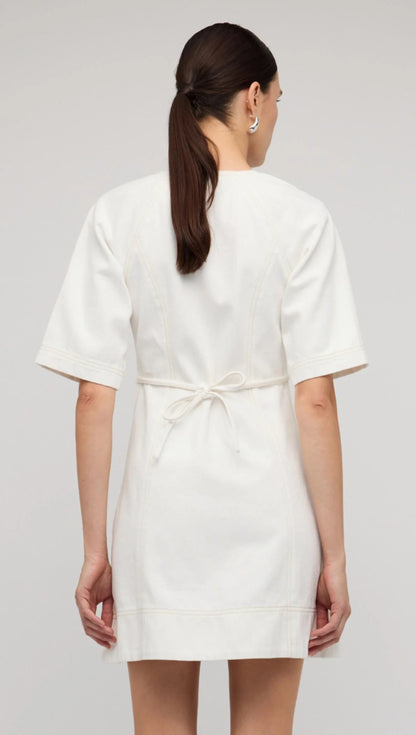 Staple the Label Zenith Denim Midi Dress with zip front