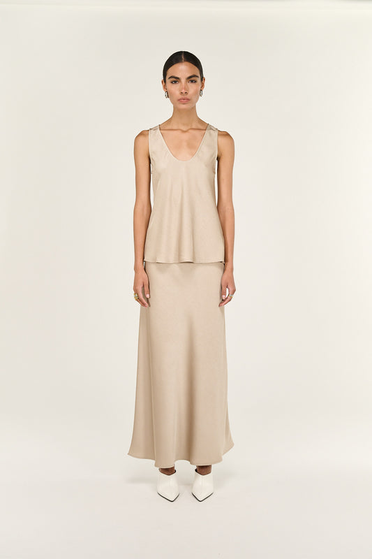 Dusk Bias Cut Maxi Skirt by Staple the Label