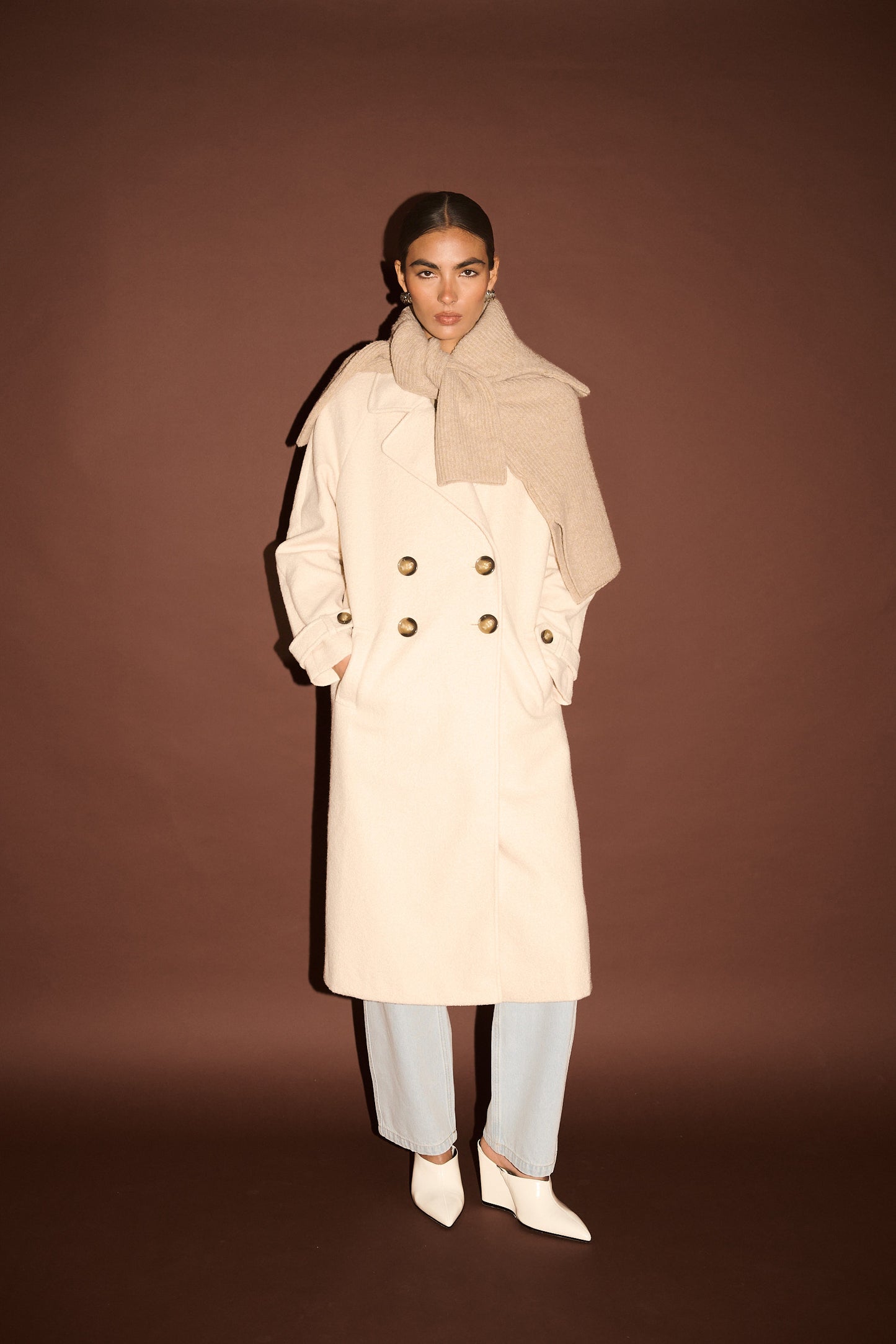 Haven Boucle Coat by Staple the Label