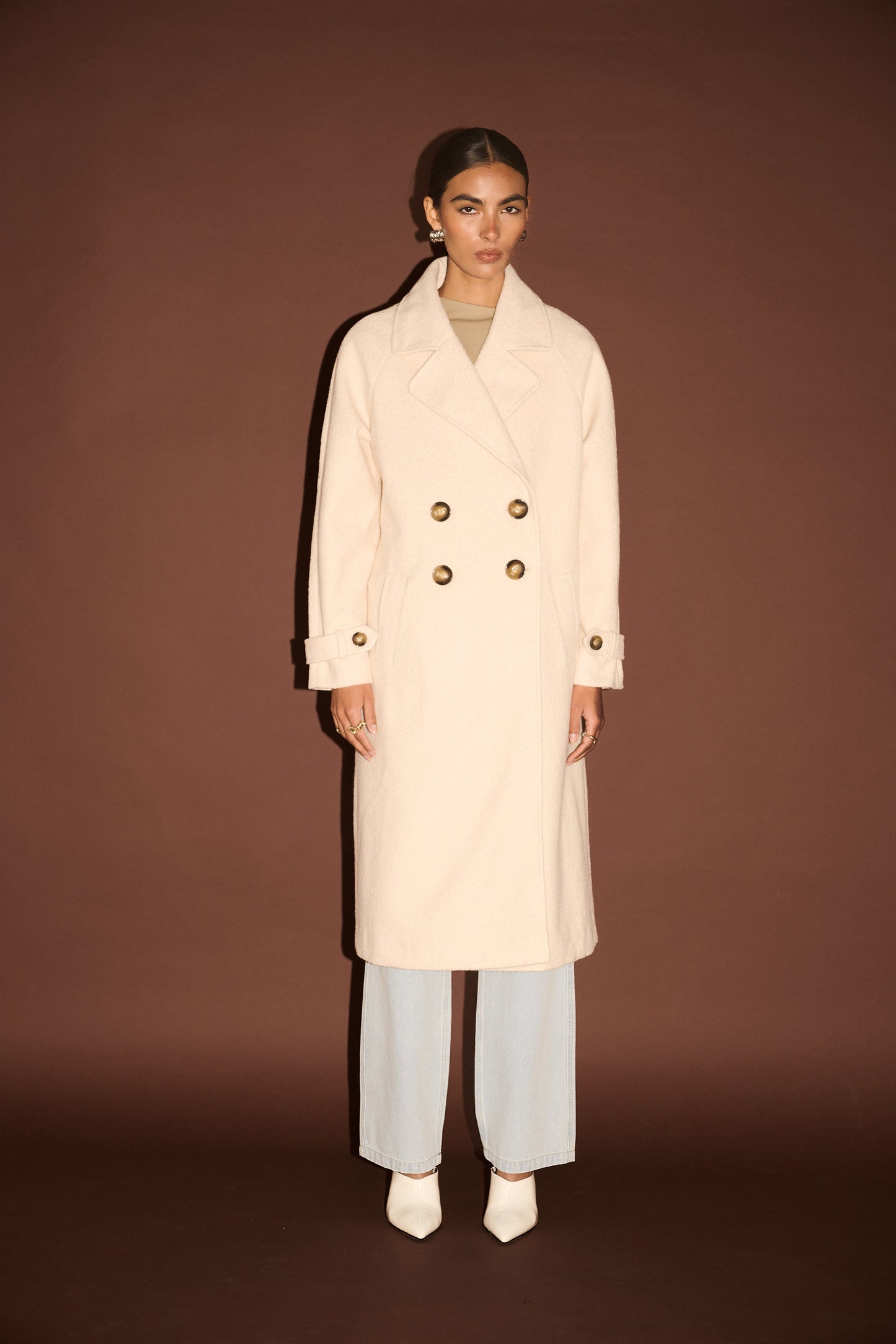 Haven Boucle Coat by Staple the Label