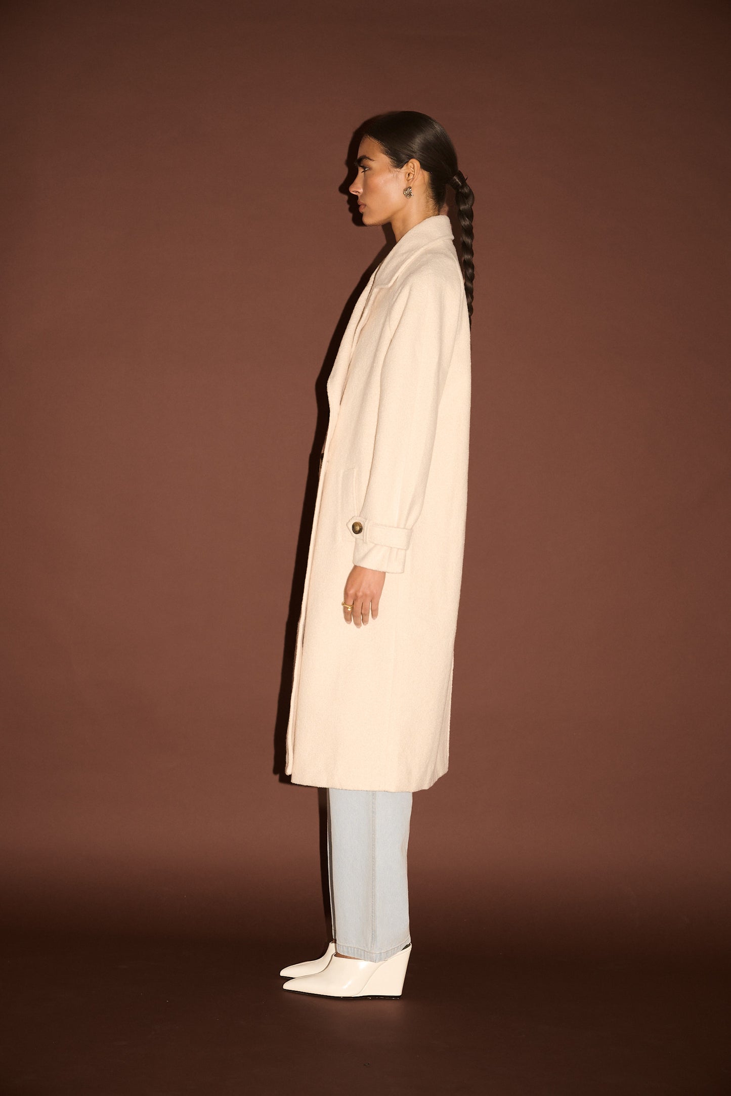 Haven Boucle Coat by Staple the Label