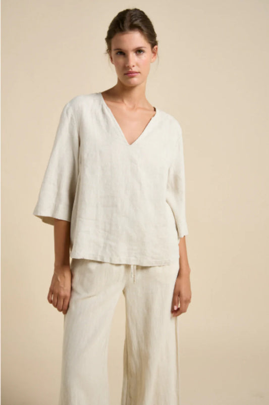 Little Lies Andrea Top in Natural