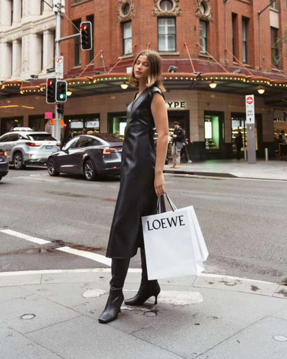 Diana Faux Leather Dress