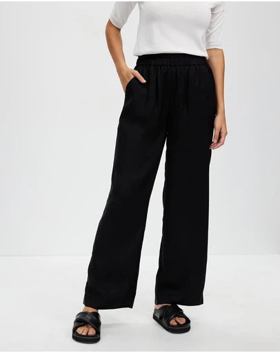Ivy Wide Leg Pants in Black