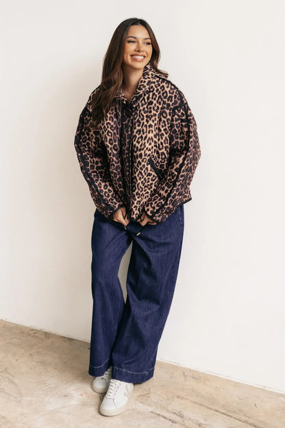 Leopard Bomber Jacket