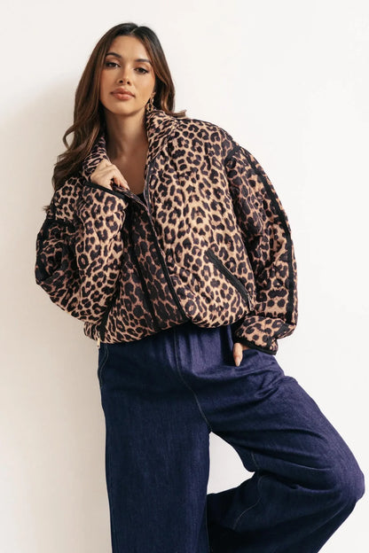 Leopard Bomber Jacket