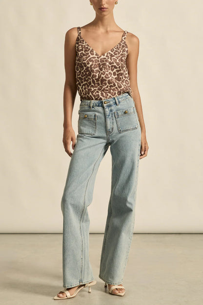 Zoe Kratzmann Memo Top in Ocelot