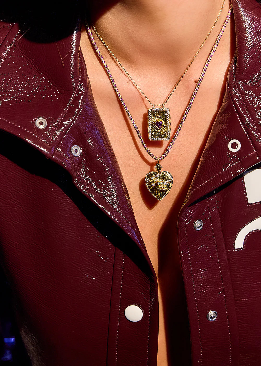 Amethyst Heart Boheme Necklace