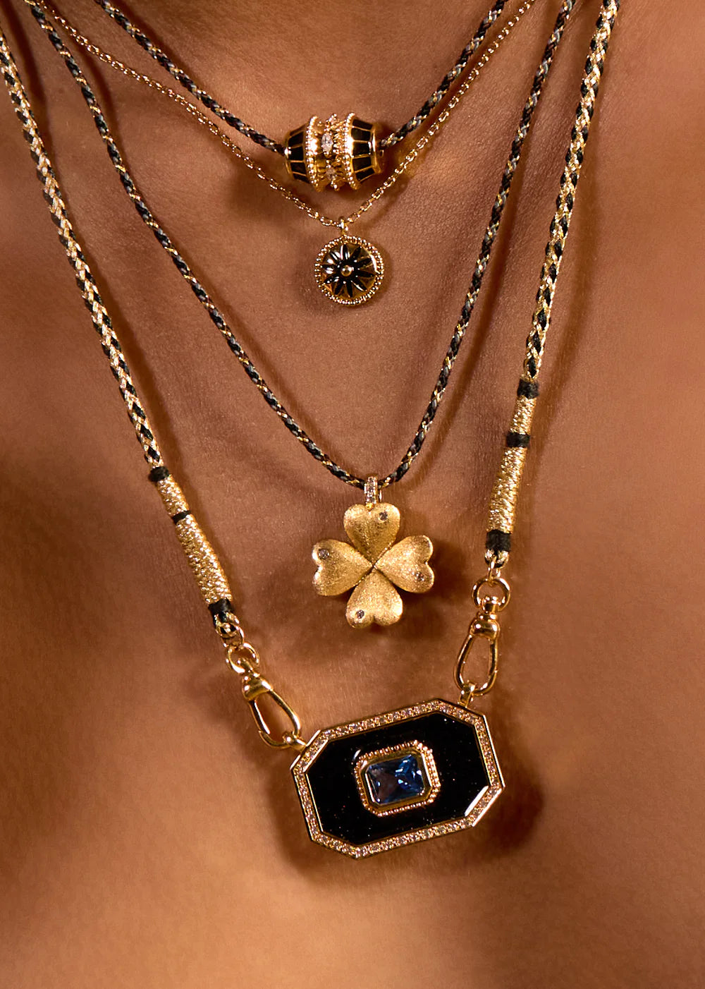 Black Shiny Yucatan Necklace