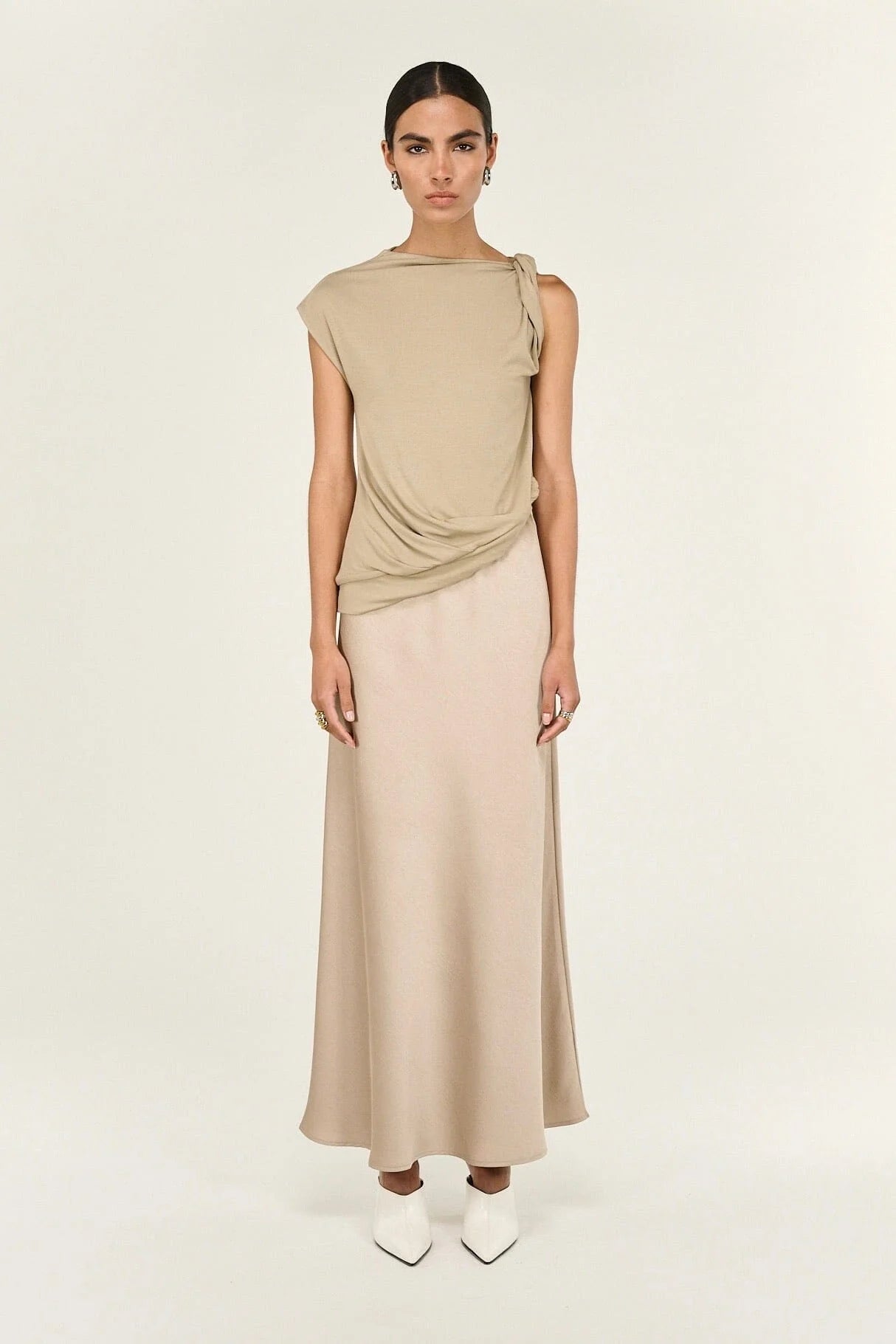 Dusk Bias Cut Maxi Skirt by Staple the Label
