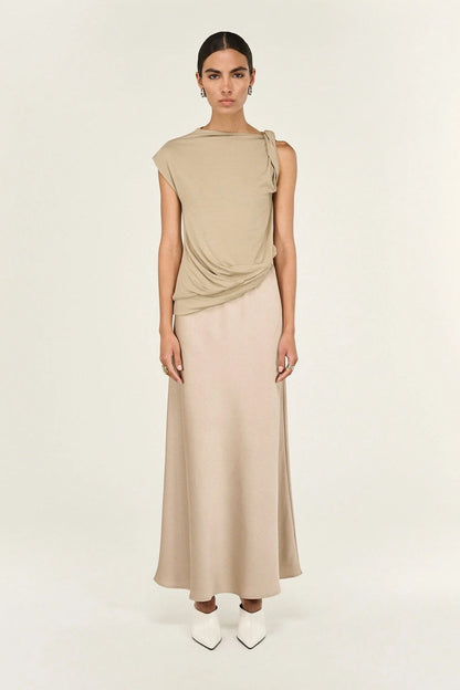 Dusk Bias Cut Maxi Skirt by Staple the Label